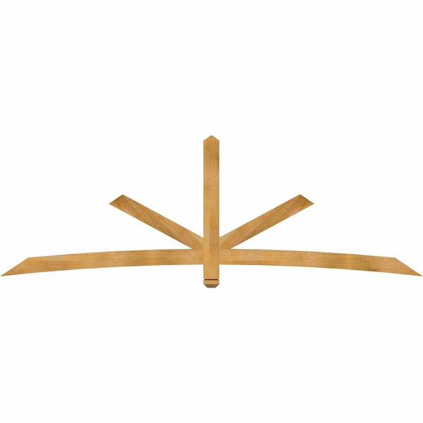 Ekena Millwork Alberta Rough Sawn Timber Gable Bracket, Western Red Cedar, 108"W x 36"H x 2"D x 4"F, 8/12 Pitch GBW108X36X0204ALB00RWR - main